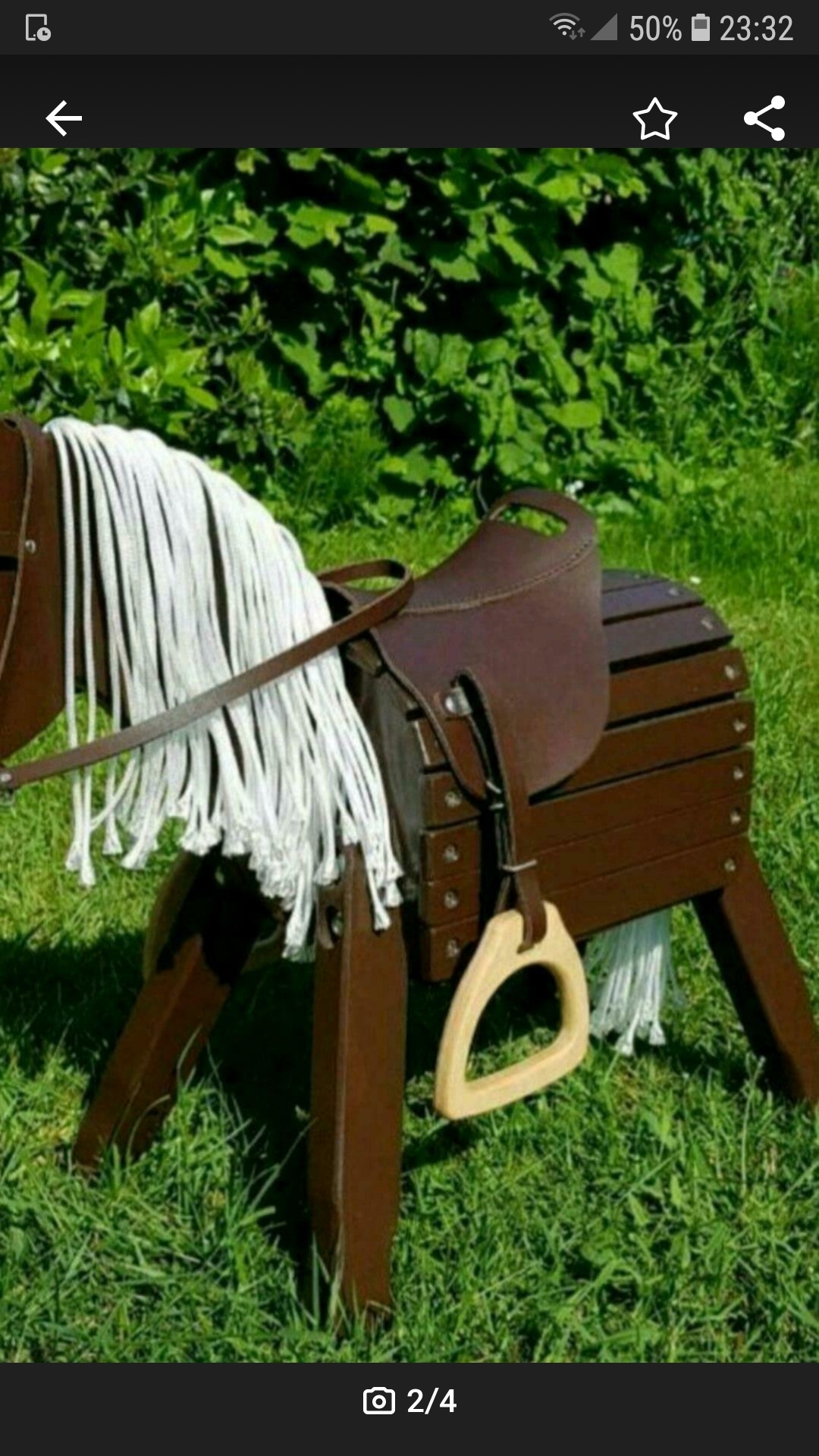 Sattel-Set (Trense & Sattel) in dunkelbraun für Dabby größe 34 cm Stockmaß 